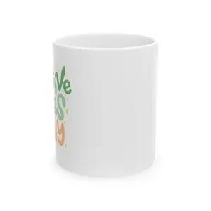 Reusable Ceramic Coffee Cup - Customized Drink Mug Available in 11oz, 15oz Sizes